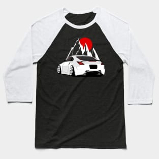 White 350Z Background 2002—2008 Baseball T-Shirt